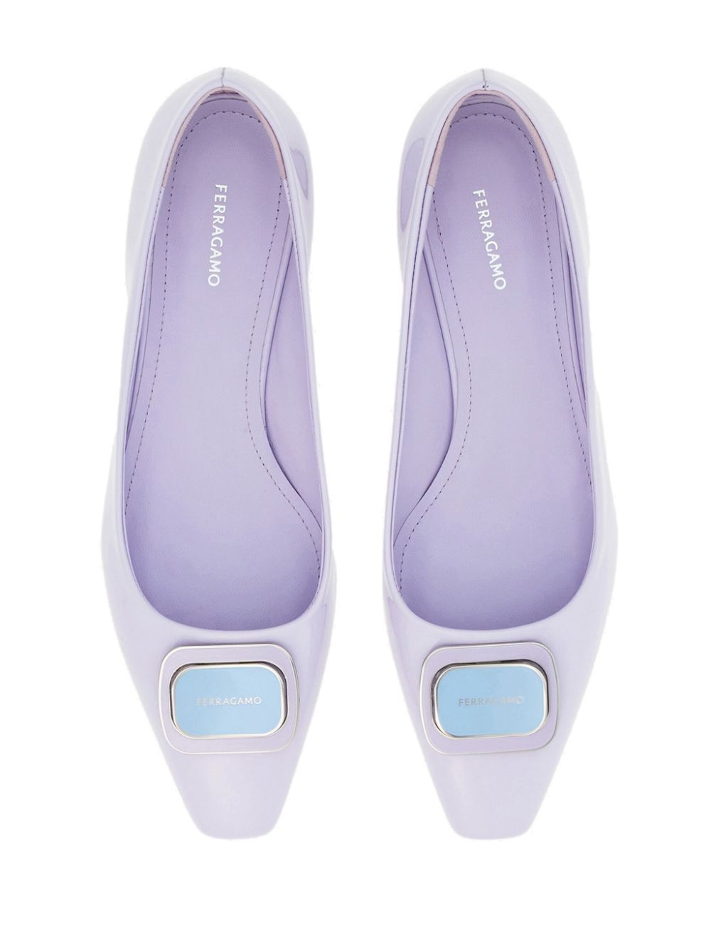 Ferragamo New Vara plate pump Purple