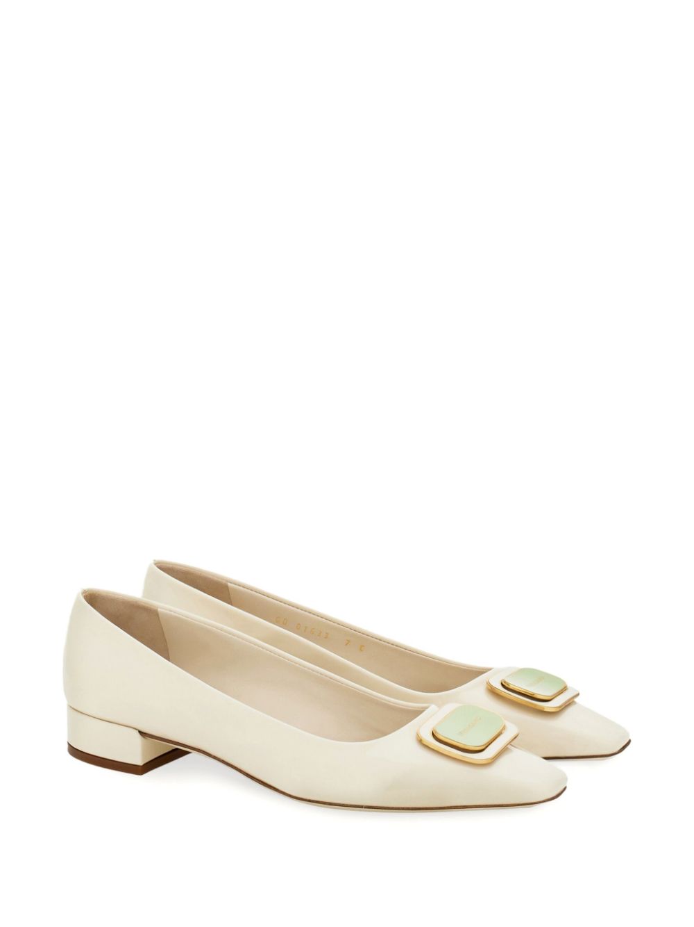 Ferragamo New Vara plate pumps Neutrals