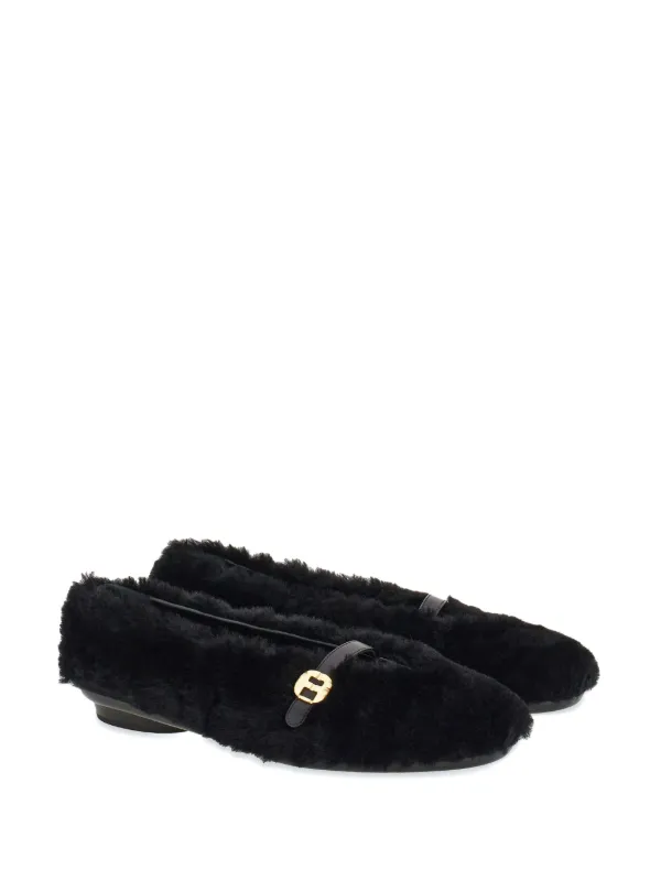 Fluffy black shoes deals