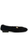 Ferragamo Fluffy ballerina shoes - Black