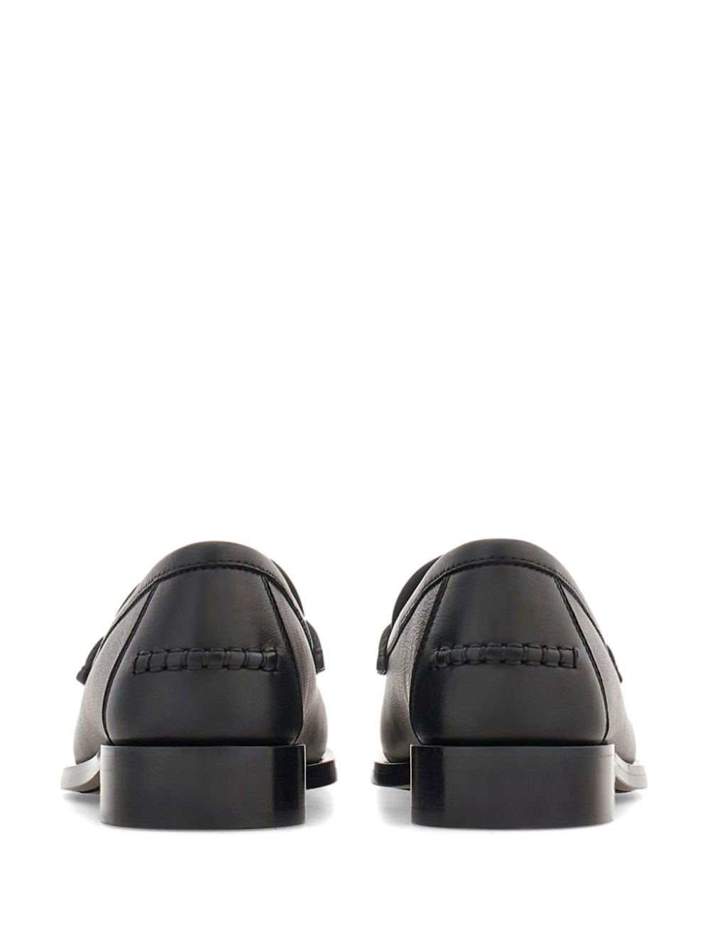 Ferragamo Gancini leren loafers Zwart