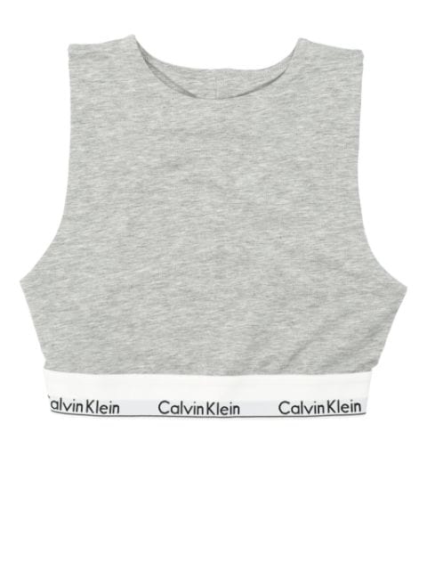 Calvin Klein logo-strap unlined bralette 