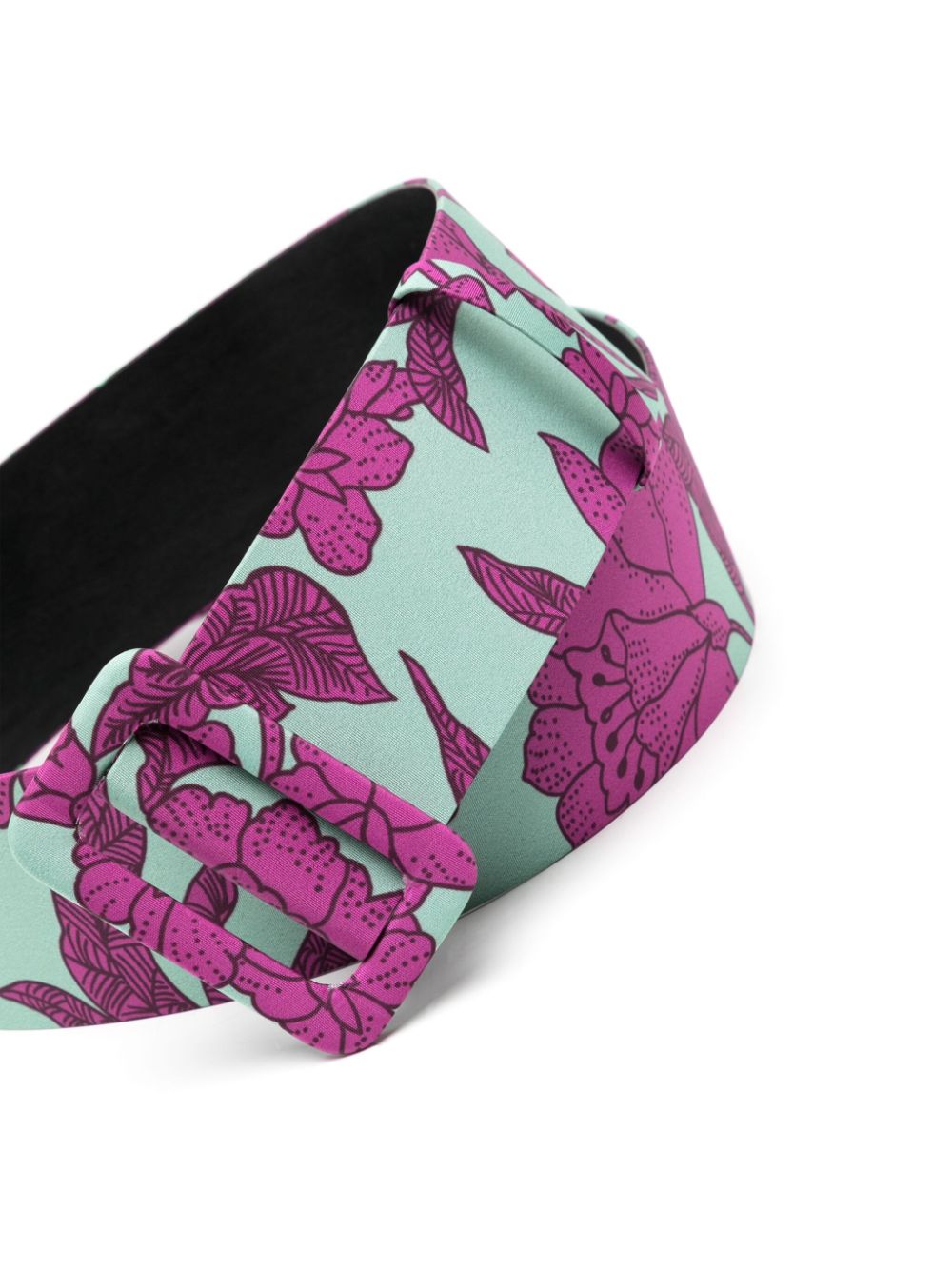 La DoubleJ floral print belt - Roze
