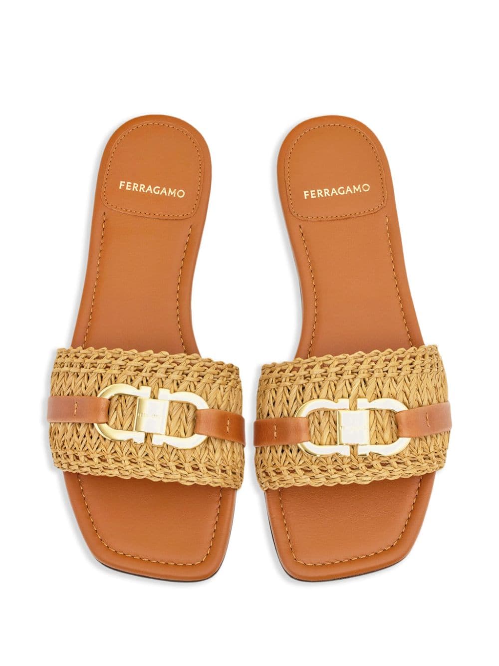 Ferragamo Gancini sandalen Bruin