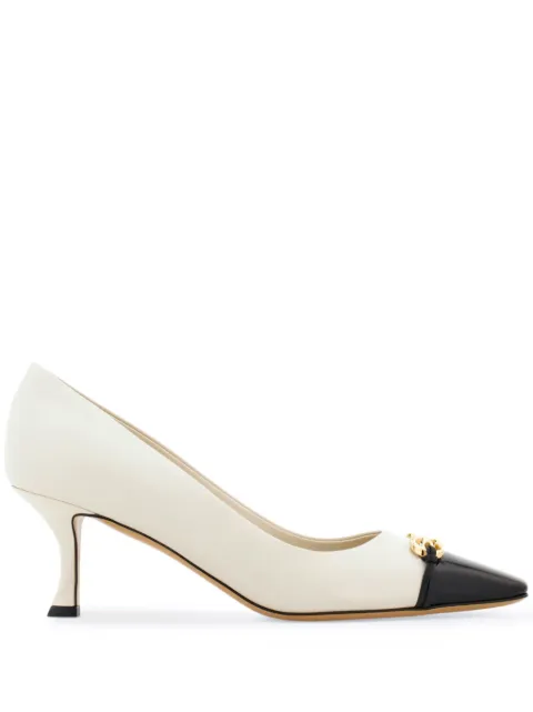 Ferragamo Gancini 60mm leather pumps