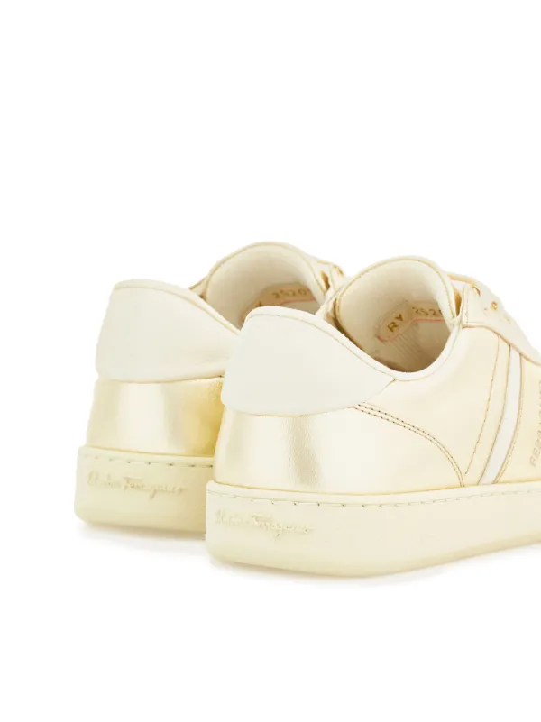 Ferragamo Signature ローカット スニーカー | ゴールドトーン