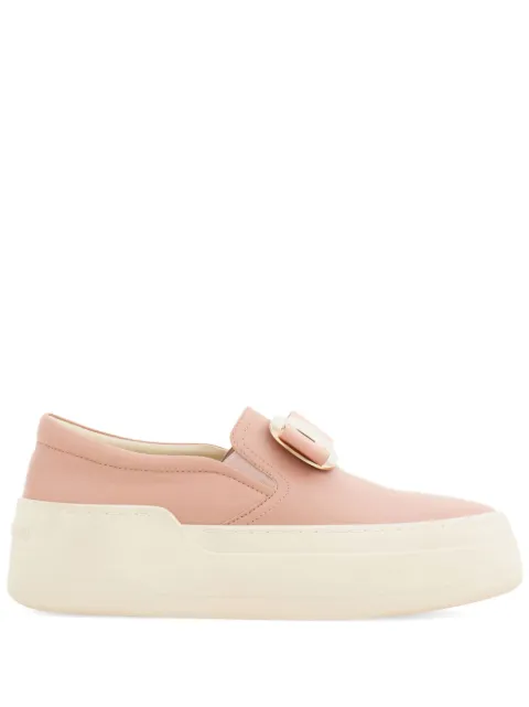 Ferragamo New Vara plate slip-on sneakers