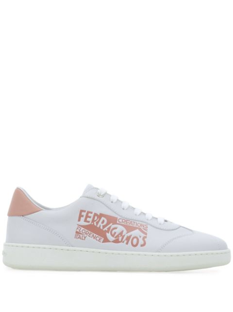 Ferragamo Venna-logo leather sneakers