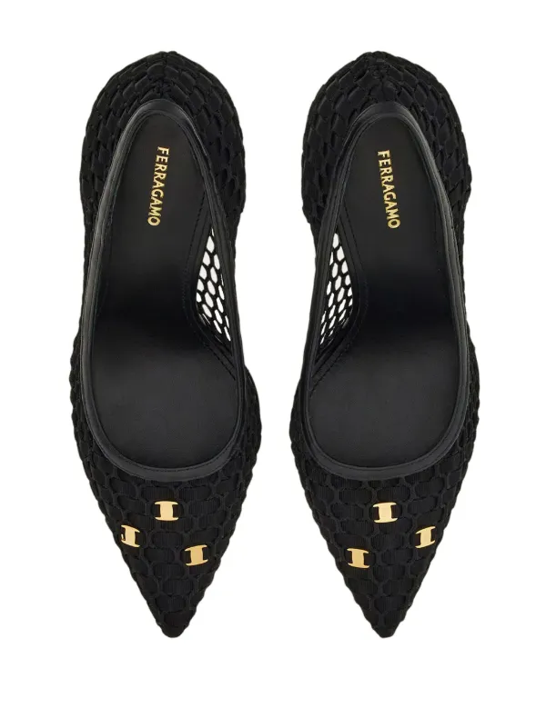 Ferragamo ヴァラリボン 95mm スリングバック パンプス