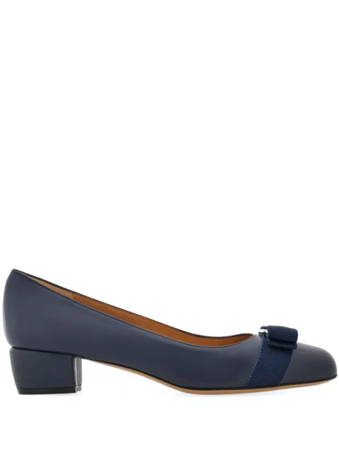 Ferragamo Vara 30mm leather pumps