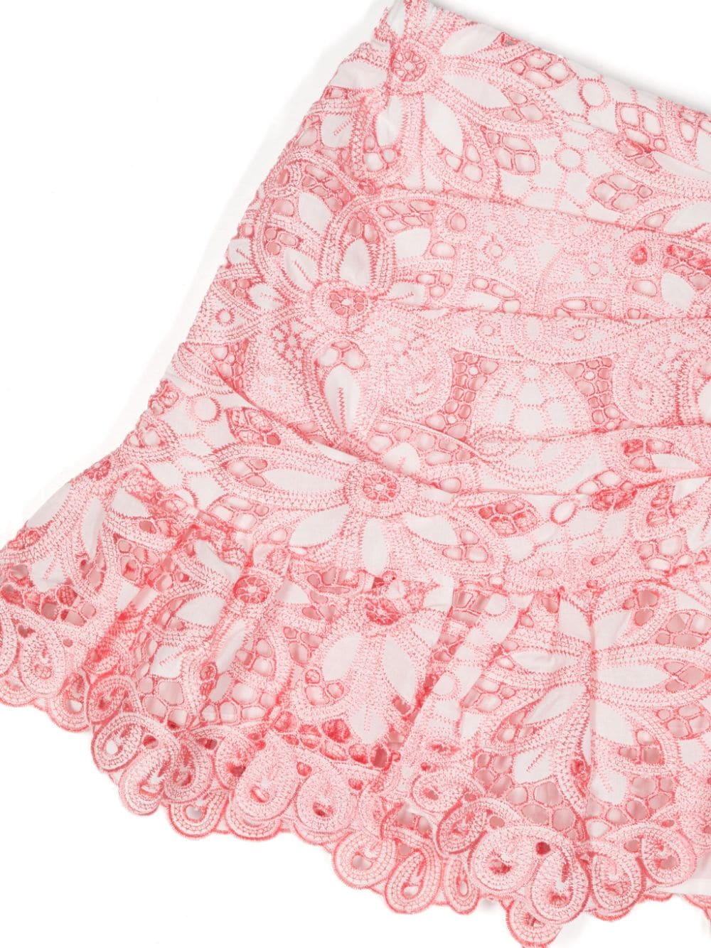 Shop Marlo Kiera Ruffled Miniskirt In Neutrals