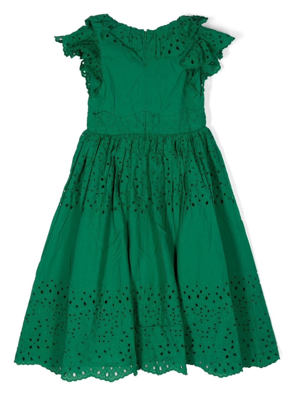 Shop Marlo Naomi Broderie-anglaise Dress In Green