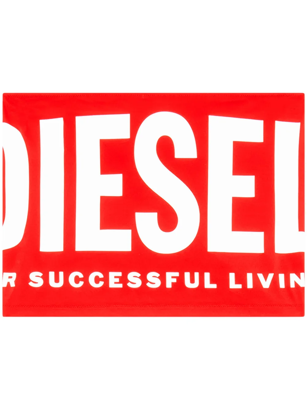 diesel minijupe à logo imprimé - rouge