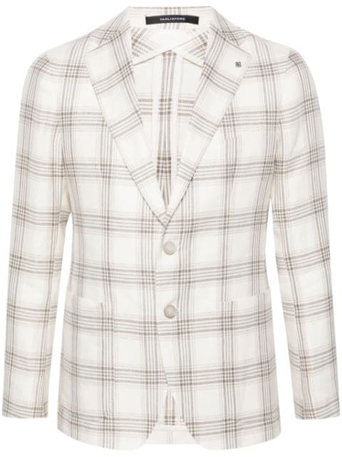 Tagliatore checked single-breasted blazer