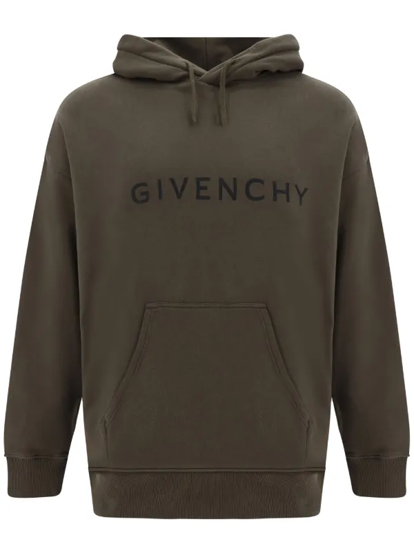 Givenchy logo print Hoodie Green FARFETCH CA