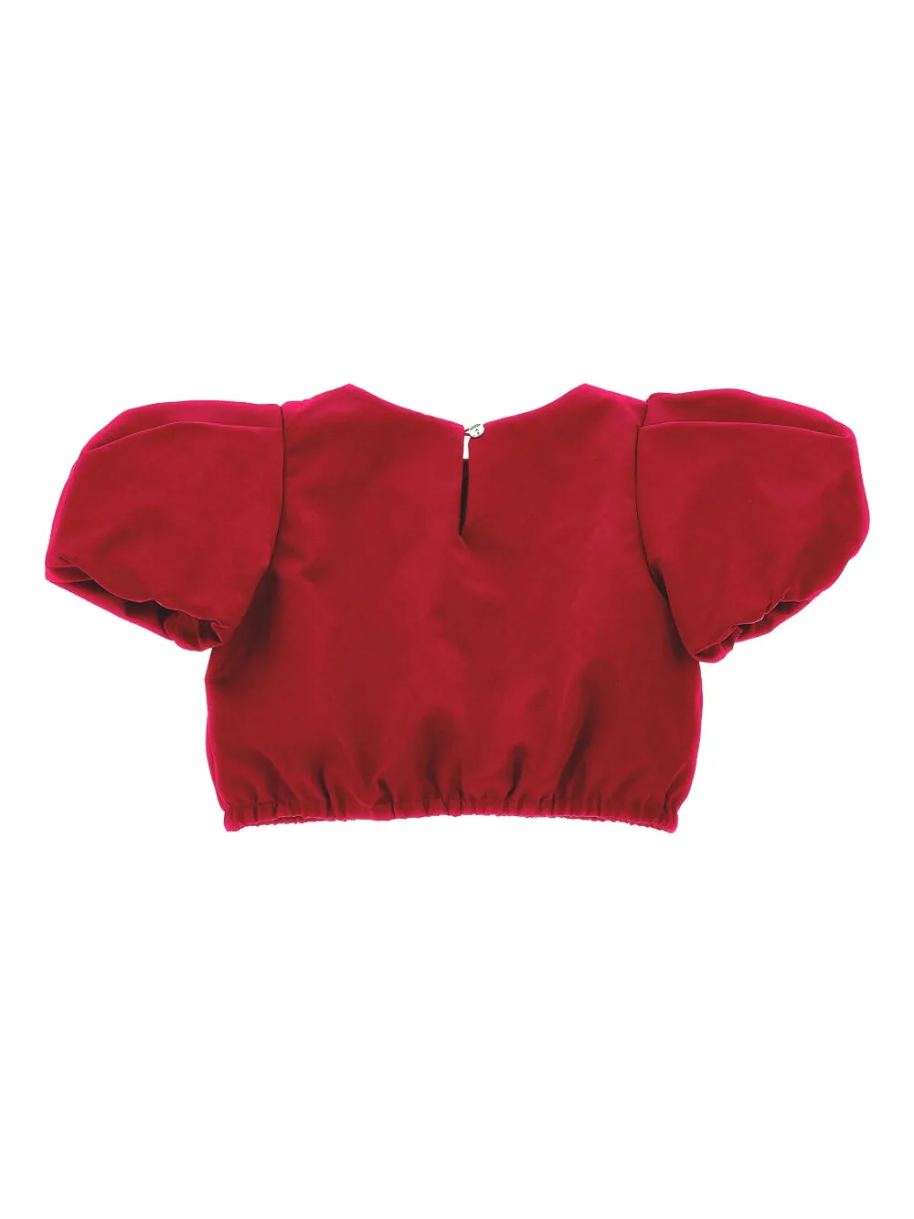 Monnalisa puff-sleeve cropped top | Girls Blouses | Image 2
