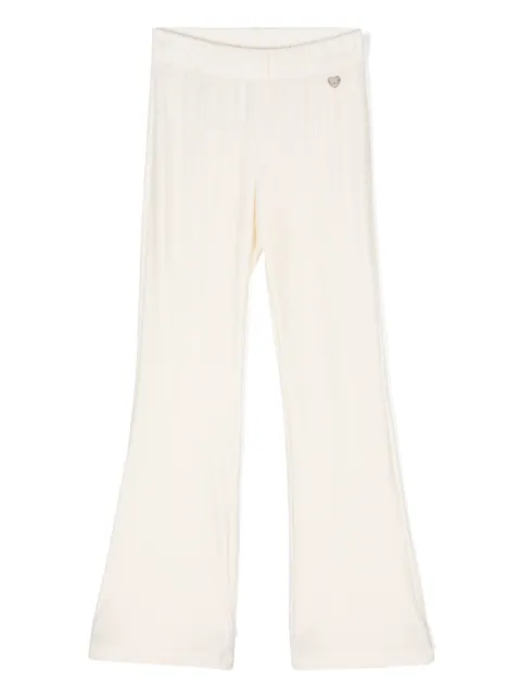 Monnalisa flared velvet trousers