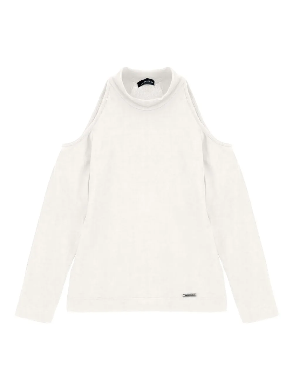 Monnalisa cold-shoulder high-neck top | White | Image 1