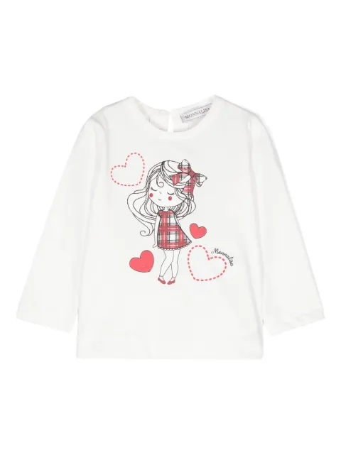 Monnalisa graphic-print cotton T-shirt 
