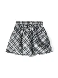 Monnalisa checked puffball miniskirt - Black