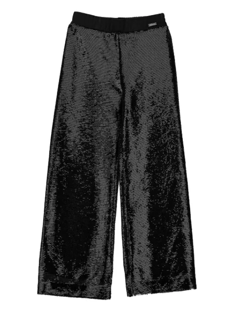 Monnalisa sequin wide-leg trousers