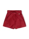 Monnalisa tied wide-leg shorts - Red