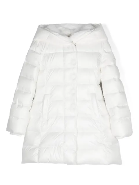 Monnalisa hooded puffer midi coat