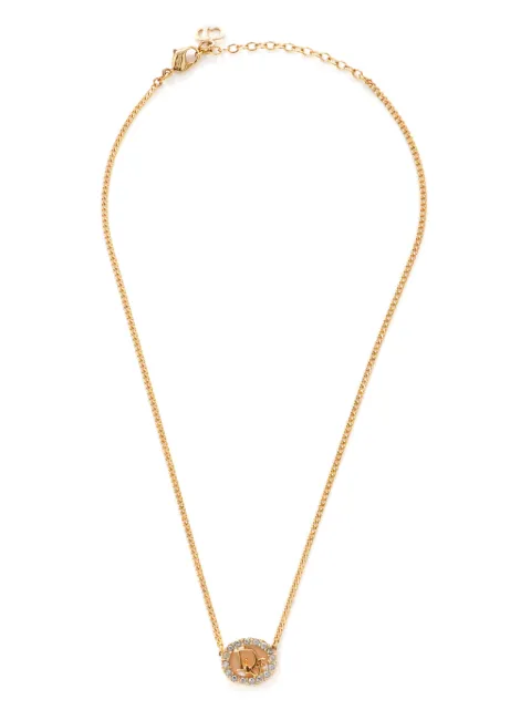 Christian Dior Pre-Owned collier à pendentif logo