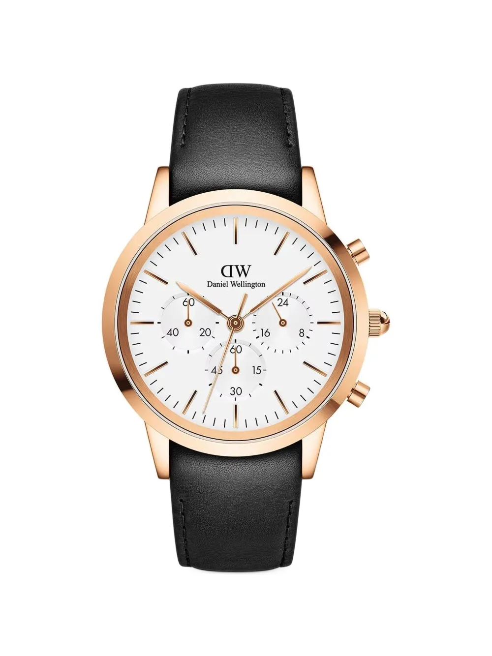 Daniel Wellington Iconic Chronograph Sheffield RG 42mm watch - Bianco