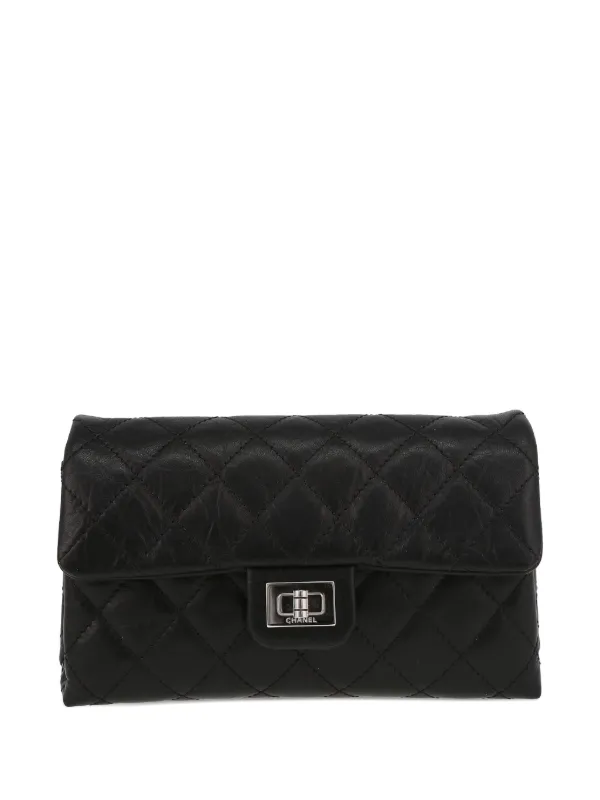CHANEL Pre-Owned Pochette Quilted Leather Belt Bag Black FARFETCH IN
