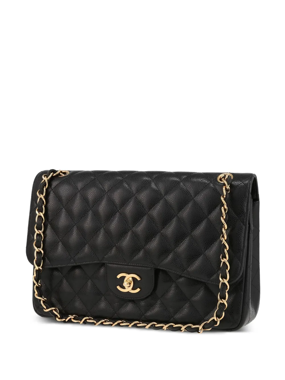 CHANEL Pre-Owned タイムレス ジャンボ ショルダーバッグ - ブラック CHANEL Pre-Owned タイムレス ジャンボ ショルダーバッグ - ブラック