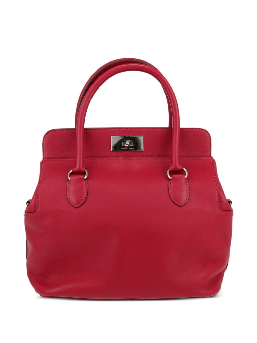 Pre-owned Hermes 2010 Tool Box Handbag In Pink