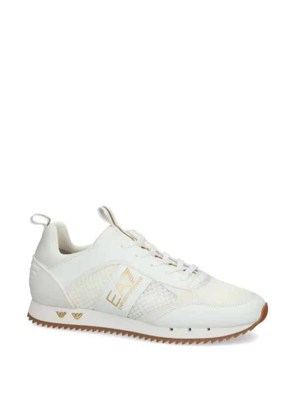スニーカー EA7 X8X094 XK239 LOGO-PRINT MESH-PANELLING Sneakers Ea7 Emporio Armani logo-print Mesh Sneakers | White | FARFETCH