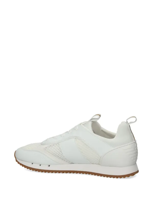 スニーカー EA7 X8X094 XK239 LOGO-PRINT MESH-PANELLING Sneakers EA7 EMPORIO ARMANI X8X094-XK239 trainers Black | Dressinn