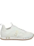 Ea7 Emporio Armani logo-print mesh sneakers - White