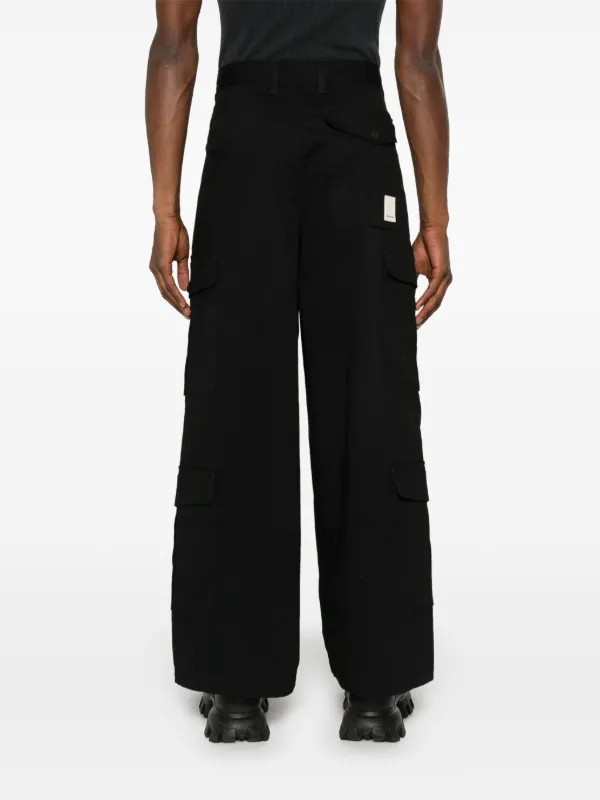 Black EA7 Emporio Armani Woven Tech Cargo Pants - JD Sports