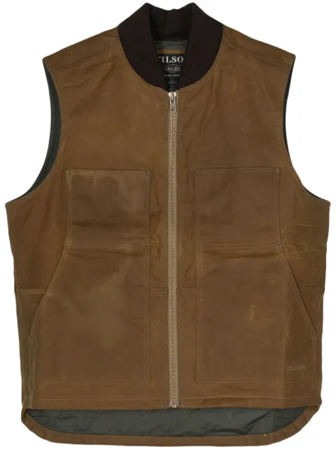 Filson logo-embroidered cotton gilet