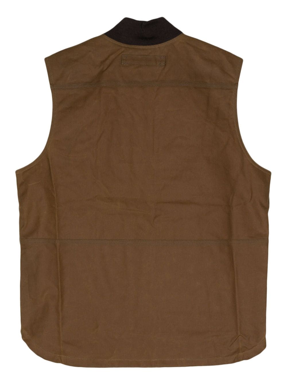 Shop Filson Logo-embroidered Cotton Gilet In Neutrals