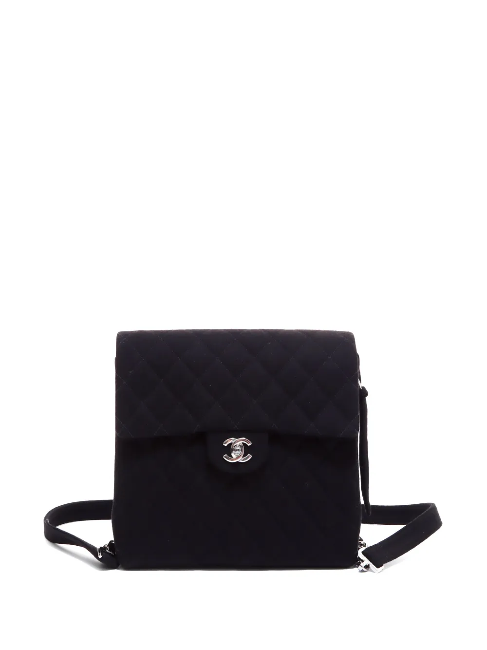 CHANEL Pre-Owned 1985-1993 CC Turn-Lock diamond-quilted backpack – Black