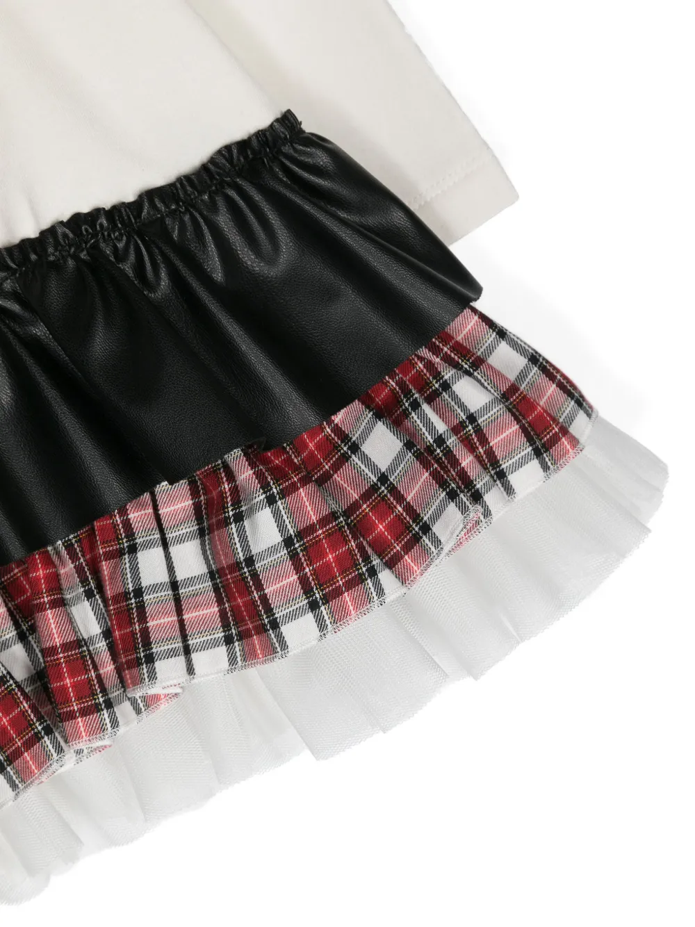Monnalisa Jurk met teddybeerprint Wit