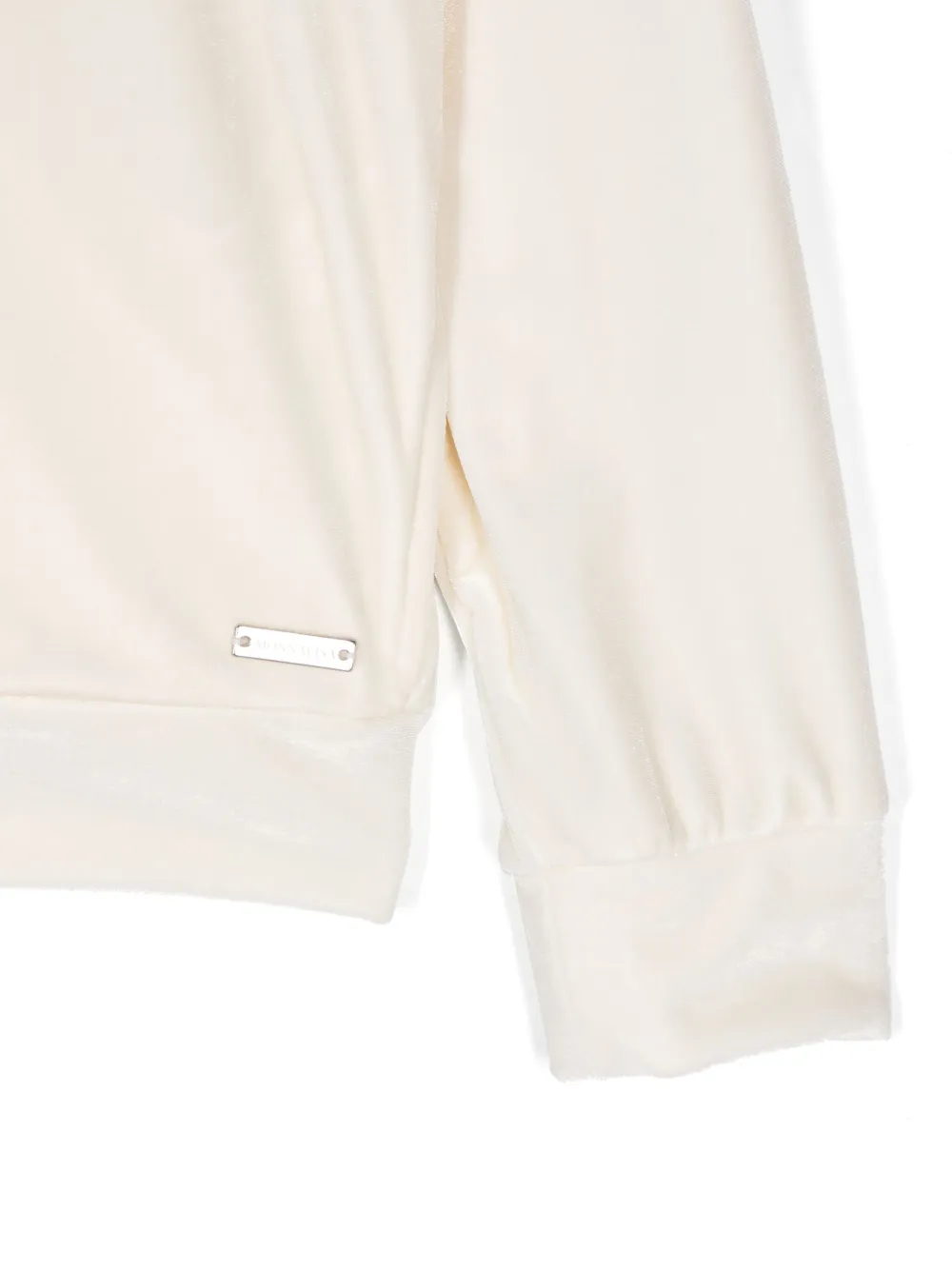 Monnalisa Fluwelen hoodie Wit