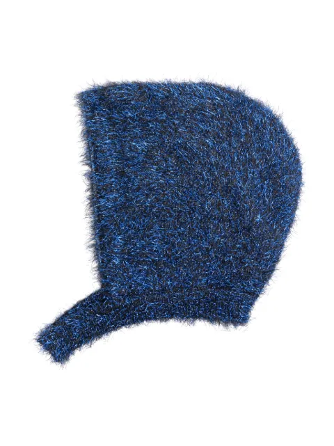 Monnalisa lurex neck-strap beanie