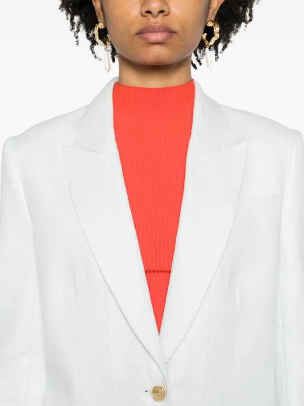 ZIMMERMANN Natura Linen Blazer | Green | FARFETCH