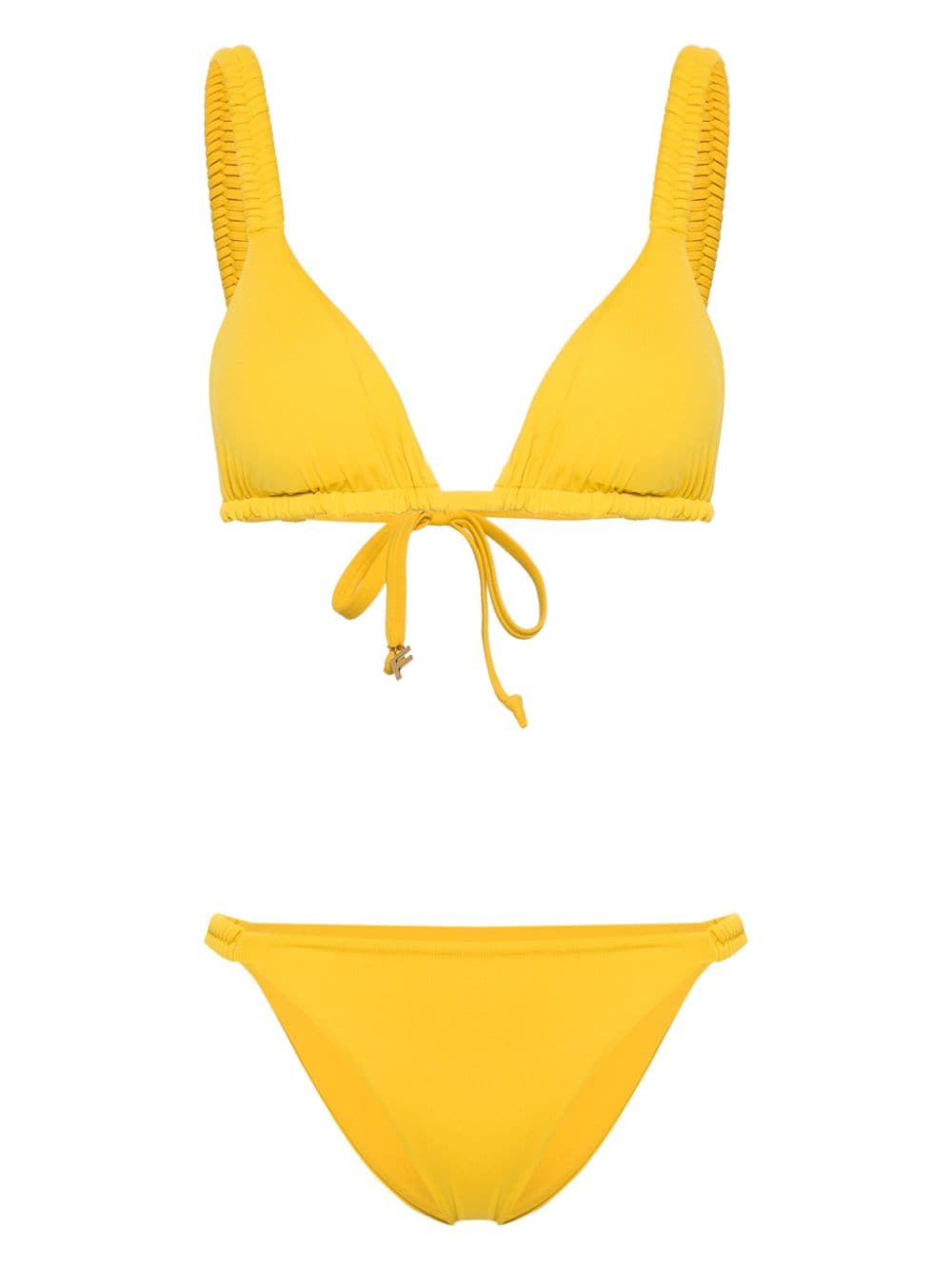 Fisico Braided-straps Bikini In Yellow