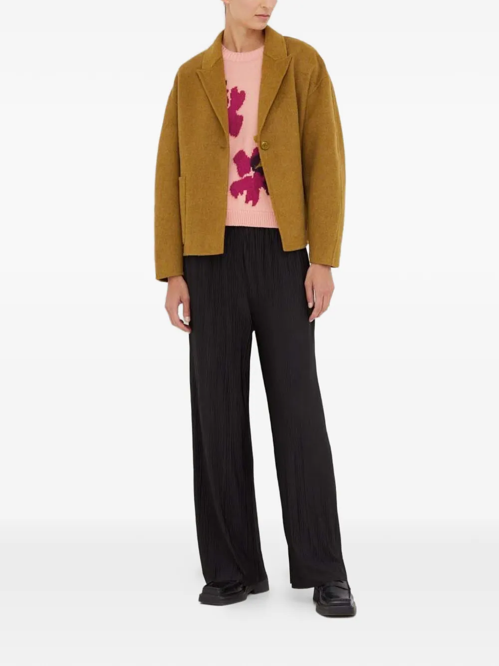  Samsoe Samsoe Pleated Trousers - Black 