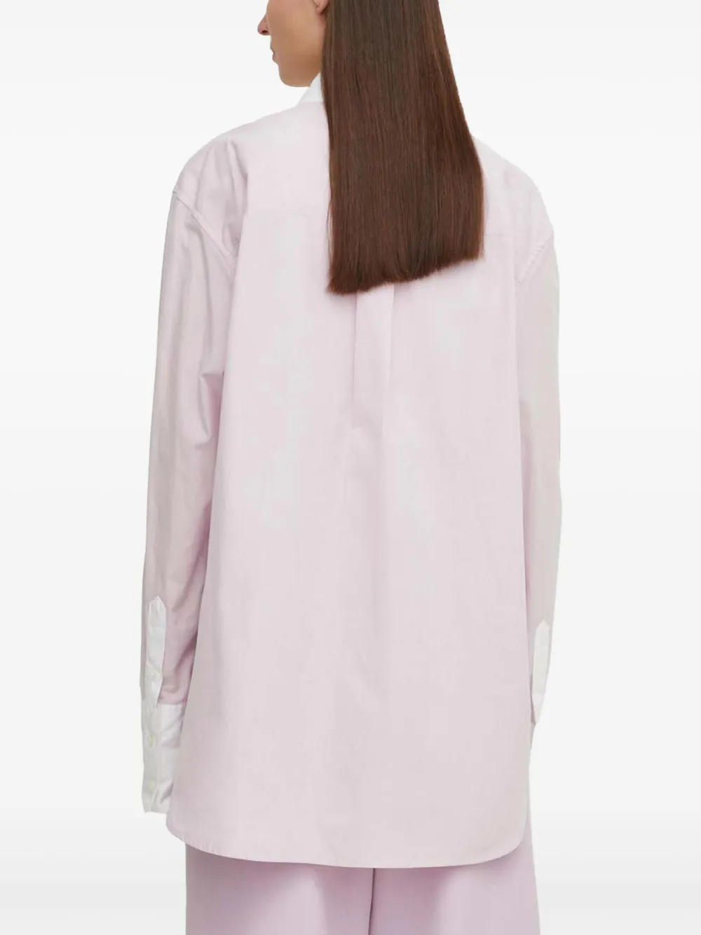 SAMSOE Salovas blouse met kraag Roze
