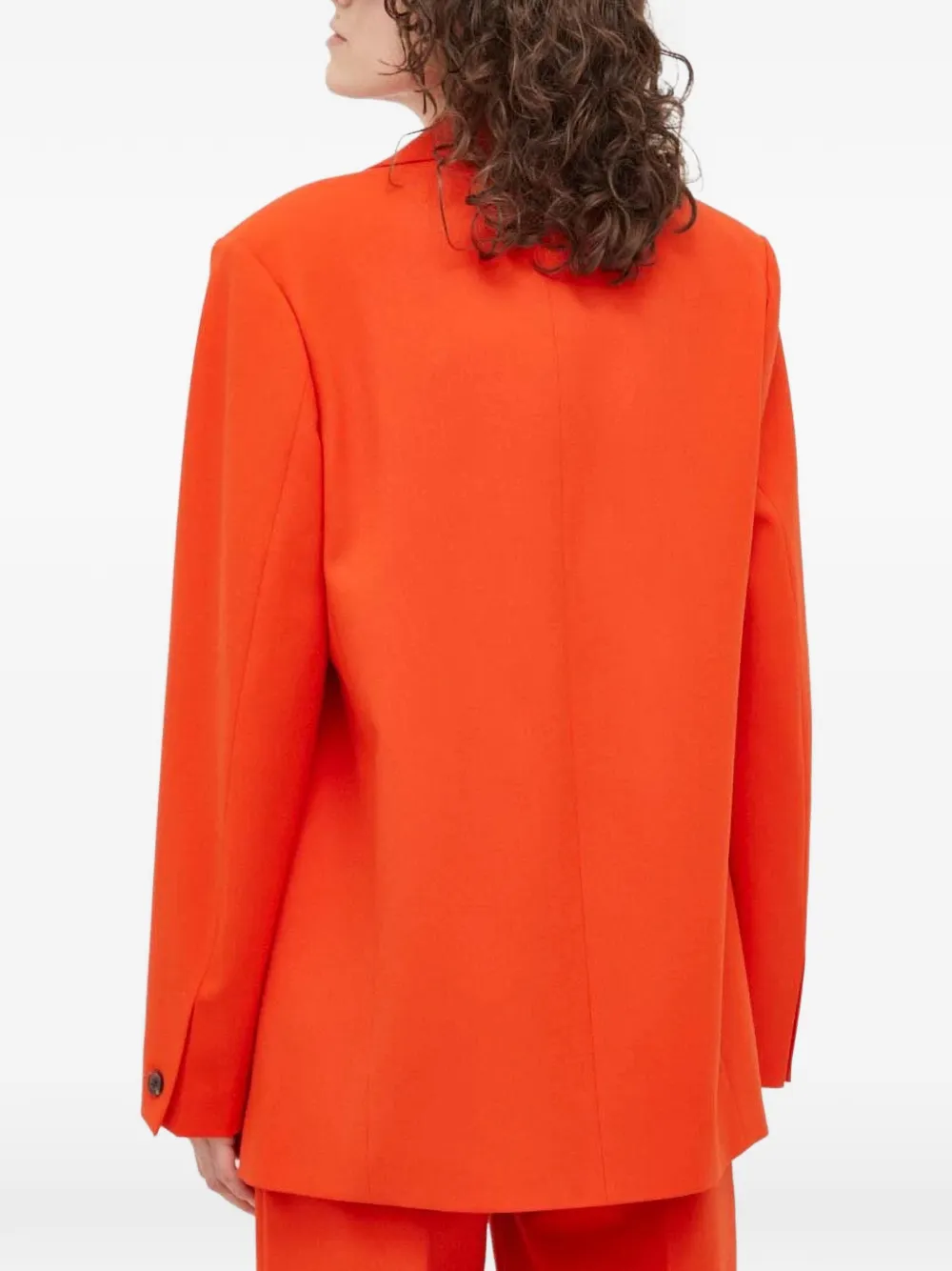  Samsoe Samsoe Single-breasted Blazer - Orange 