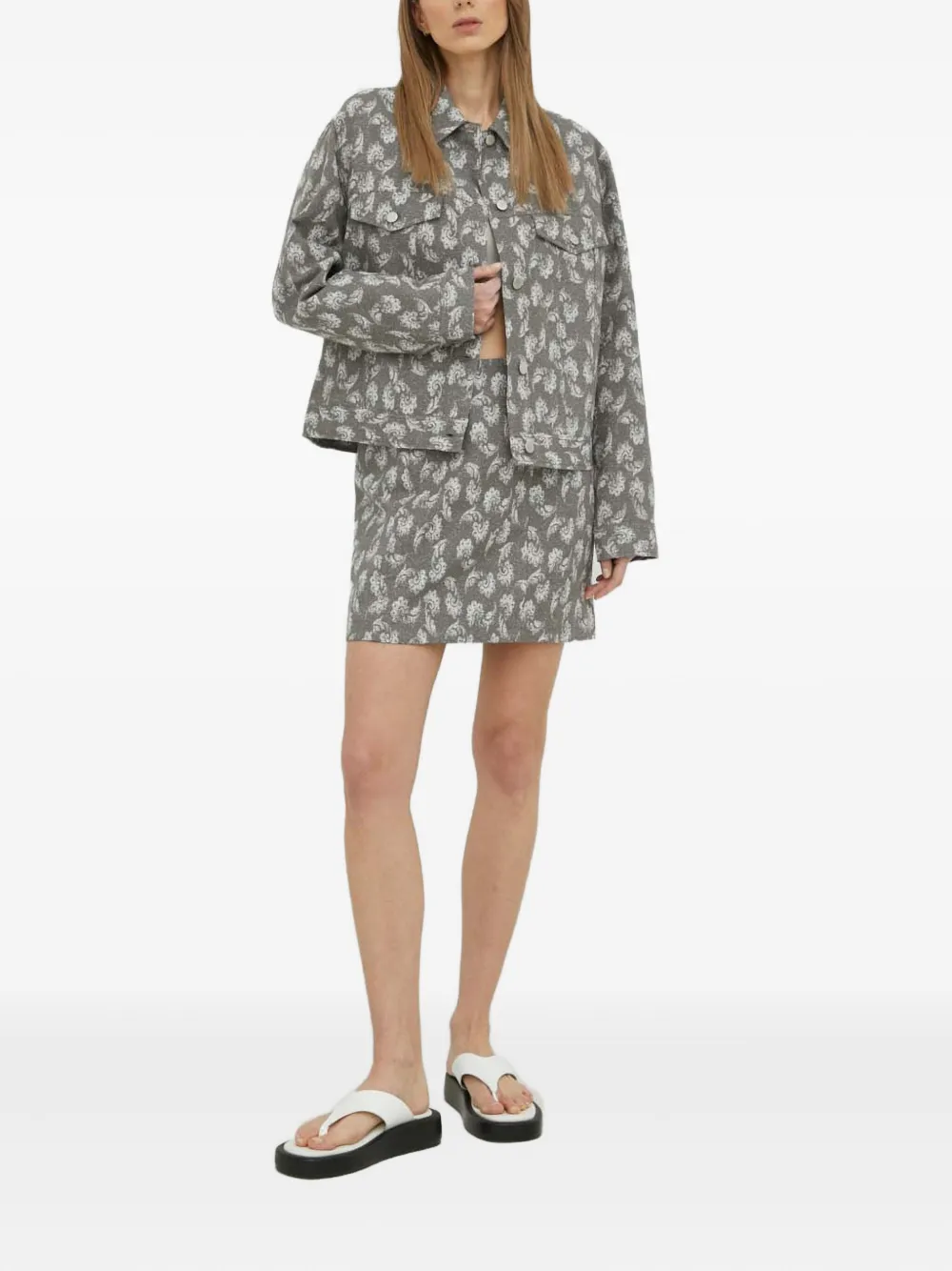 SAMSOE SAMSOE buttoned floral jacket | Oversized Jackets | Image 2