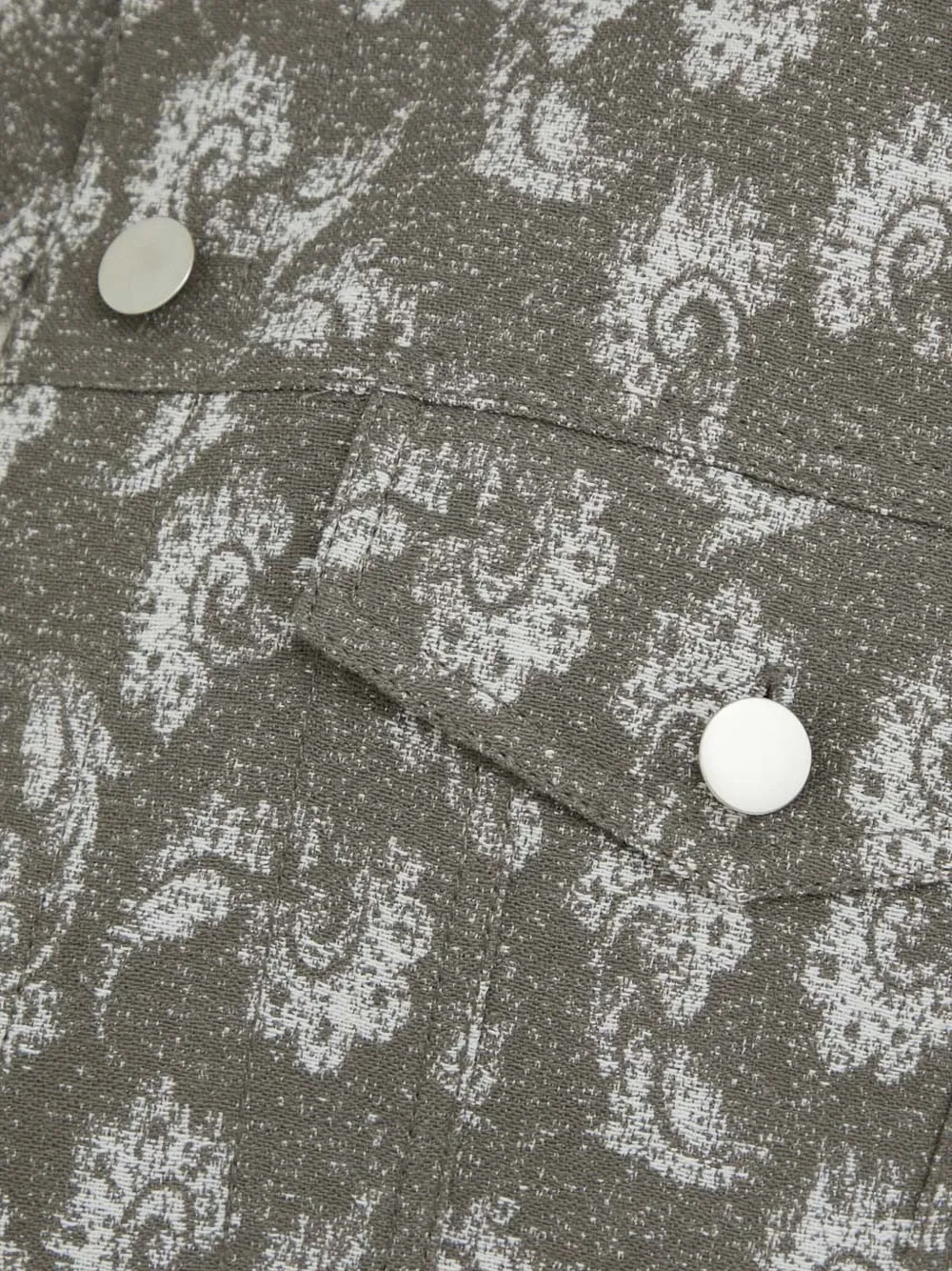 Samsoe & Samsoe Buttoned Floral Jacket In Gray