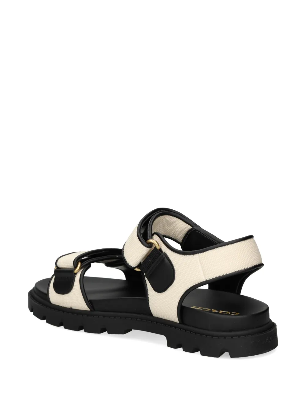 Coach Brynn canvas flat sandals Neutrals